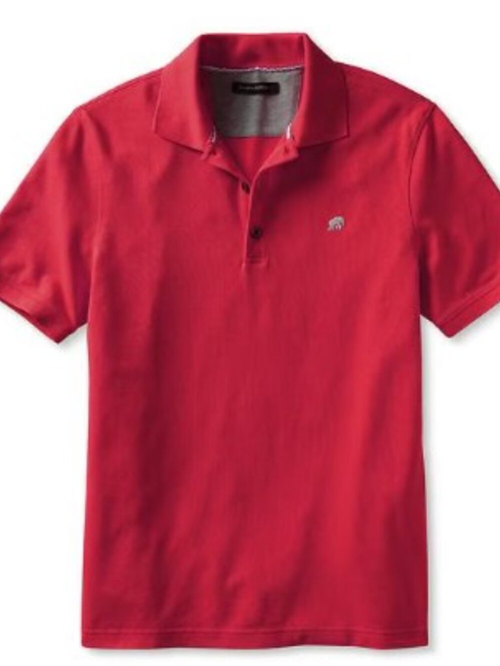 Banana Republic Red Men's Fitted Pique Polo - Size XL